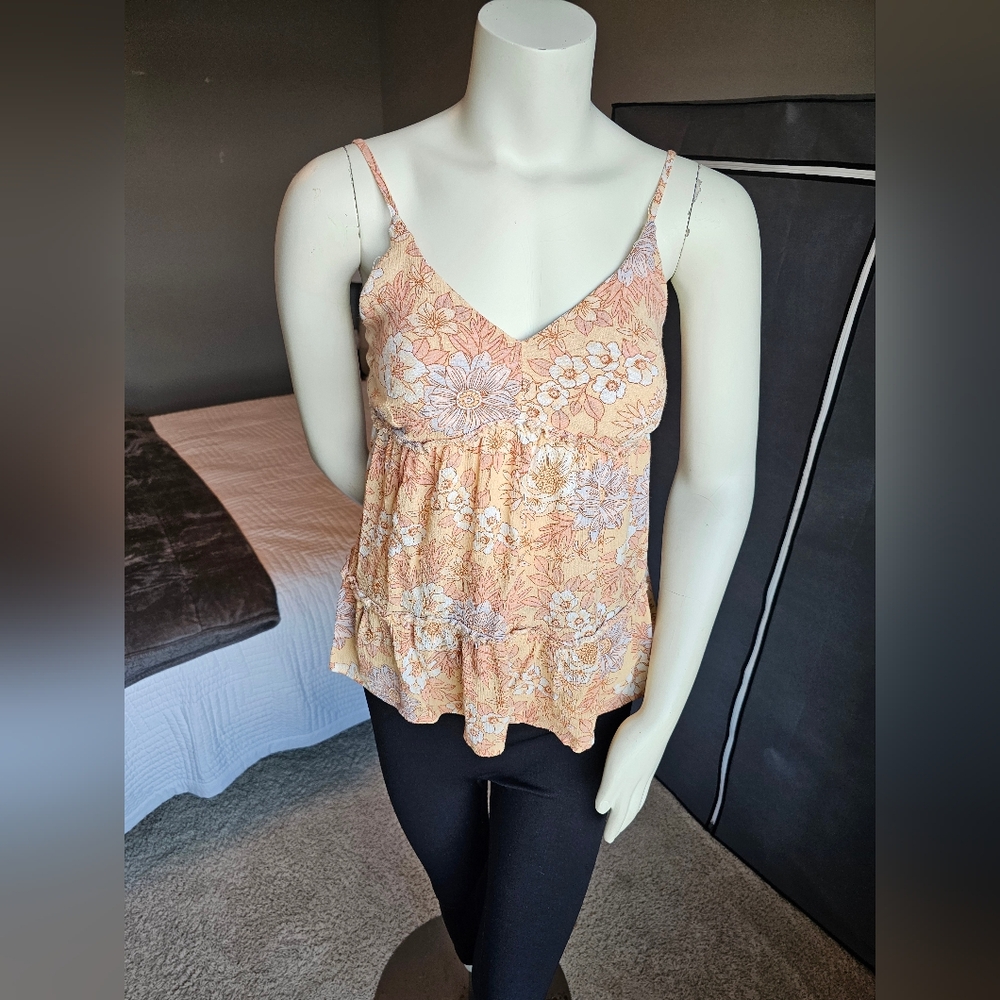 Wallflower Floral Camisole in Yellow and Purple